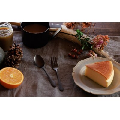 96【KURO】黒染めカトラリーデザートセットざらざら スプーン フォーク【010S755】