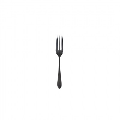 96【KURO】黒染めカトラリーデザートセットつやつや スプーン フォーク 【010S756】