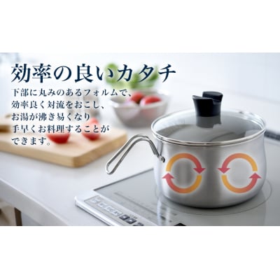 ステンレスマルチポット18cm IH対応 燕三条製 アーネスト [逸品物創]【011S311】