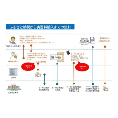 三条市立大学実習料クーポン 3,000円 【010S785】