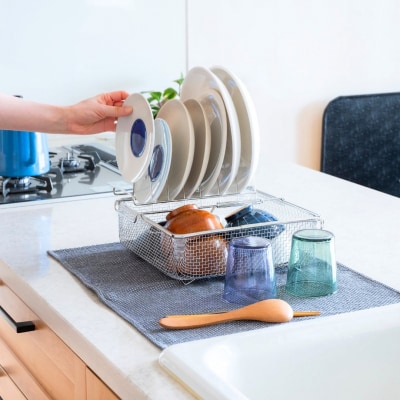 すっきり暮らすセット(スクエア+ディッシュラック) ビーワーススタイル 【016S086】