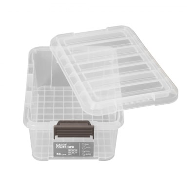 キャリーコンテナ 38 ロー クリア(4個セット) 【010S805】