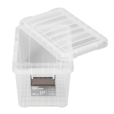 キャリーコンテナ38 ハイ クリア(3個セット) 【010S808】