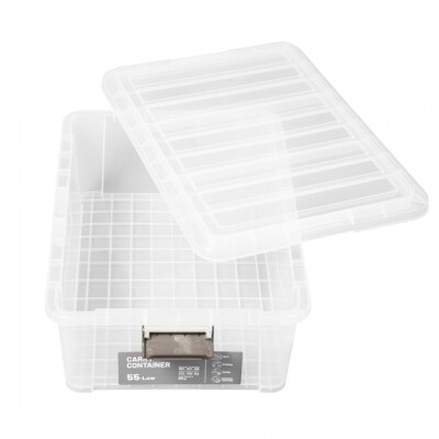 キャリーコンテナ55 ロー クリア(2個セット) 【010S811】