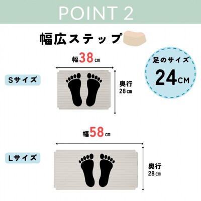 ステップスツールS インディゴ 2個セット 【010S818】