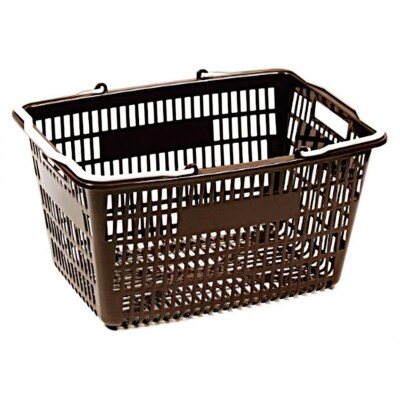 お買い物かご ブラウン 8個セット 【010S819】