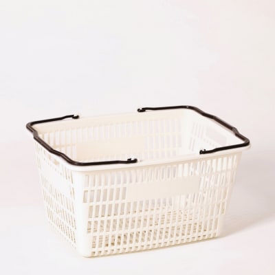 お買い物かご アイボリー 8個セット 【010S820】