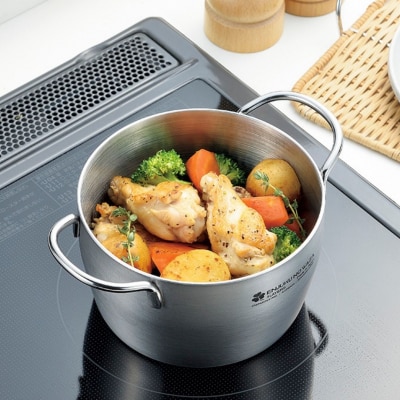 ダッチオーブン15cm(6インチ)ツル付き 燕熟の技 ふた付き IH対応 燕三条 【025S078】