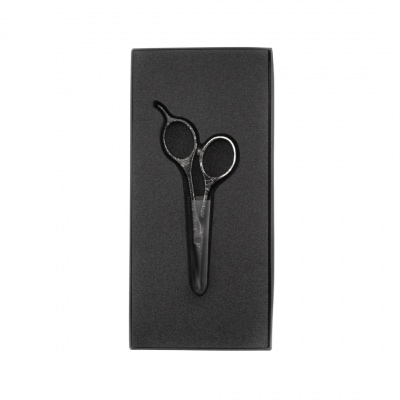 ダマスカス小ばさみ ブラック 先丸 【066S018】