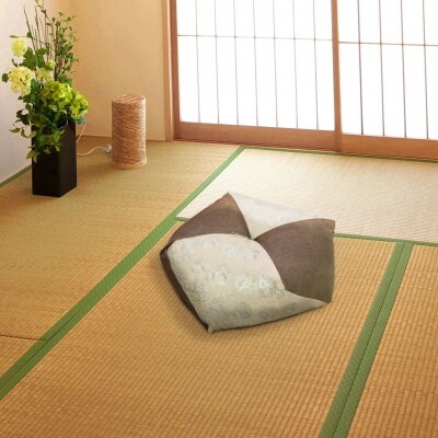 お手玉型座布団 ブラウン(BR) 正座 あぐら 座布団 【021S082】