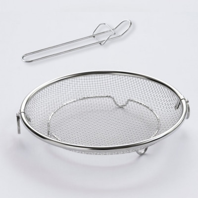 すっきり暮らす盆ざる19cm 持ち上げフック付き 燕三条製 ビーワーススタイル 【010S833】