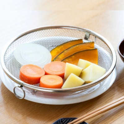 すっきり暮らす盆ざる19cm 持ち上げフック付き 燕三条製 ビーワーススタイル 【010S833】