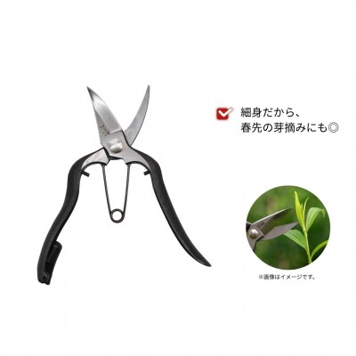 [山人] 打物 剪定芽切鋏(金止式)  せん定 プロ仕様 園芸 盆栽 庭木 庭仕事 037S051