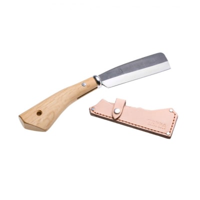 [TEPPA] 焚火鉈 弥彦 ヌメ革 専用革ケース付 ナタ なた 薪割り【029S044】