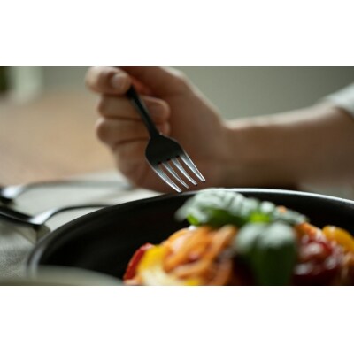 ギフト 黒染めカトラリーBセレクトセット [ざらざら] 96 KURO 贈り物【025S084】