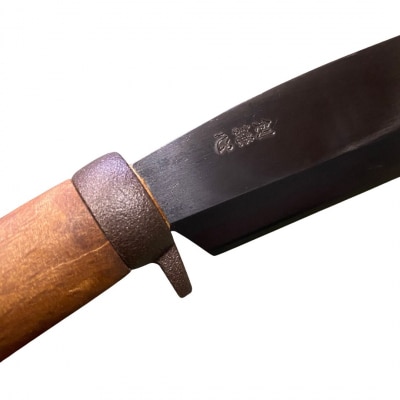 剣謙心 ミニナタ 黒染 片刃 鉈 なた キャンプ用品 アウトドア用品 燕三条 020S096