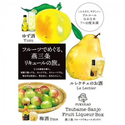 福顔リキュール3本セット (180ml×3本) 甘口 リキュール [福顔酒造]【010S860】