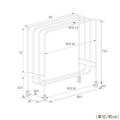ミヤケデザイン バスタオルハンガー [4連]|2154 足立製作所 【032S042】