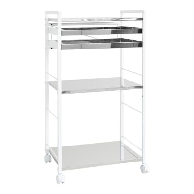 クラルテ ステンレスワゴン[引出2・幅50]| A197 足立製作所【038S023】