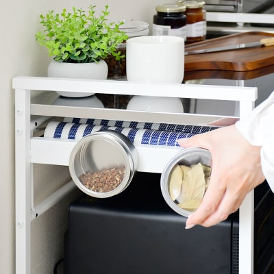 クラルテ ステンレスワゴン[引出2・幅73]| A198 足立製作所【049S013】