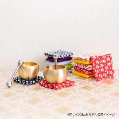 ミニミニおりん Otete 座布団(あお) 仏具 ペット おりん 燕三条製 【030S109】