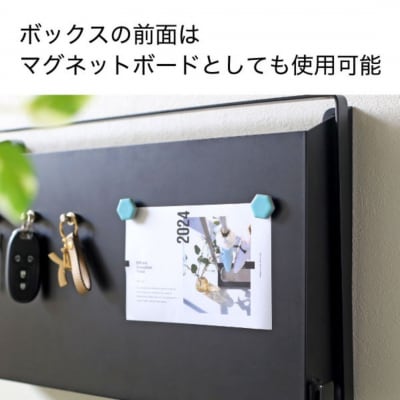 壁掛けハンガーボックス ブラック SE-246 日本製 燕三条 玄関収納 川口工器【028S050】