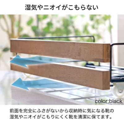 薄型下駄箱下シューズラック ホワイト SE-2020 日本製 燕三条 [川口工器]【028S052】
