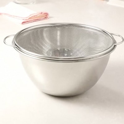燕三条 深型ボウル ザル 4枚セット 20cm 23cm ステンレス製 食洗機対応【018S110】