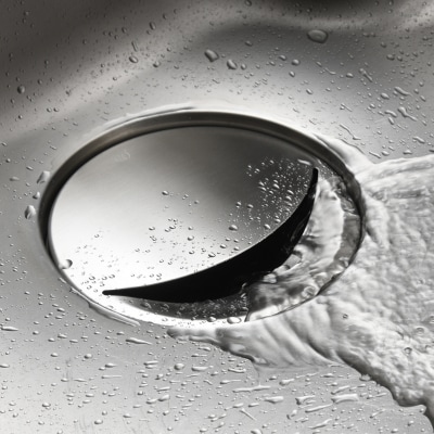 掃除ラクラク排水口カバー・ホルダーセット 抗菌 ステンレス 燕三条製 [leye]【010S879】