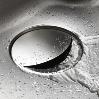 掃除ラクラク排水口カバー・ホルダーセット 抗菌 ステンレス 燕三条製 [leye]【010S879】