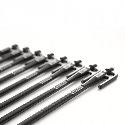 鍛造ペグ(エリッゼステーク)18cm×8本セット 黒 ブラック [村の鍛冶屋]【010S866】