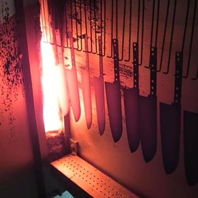 [雲竜] 牛刀 刃部21cm ダマスカス鋼 下村工業【040S054】