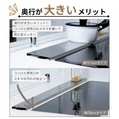 ステンレス排気口カバーW915×130 排気口カバー 90cm対応 奥行13cm 【014S170】