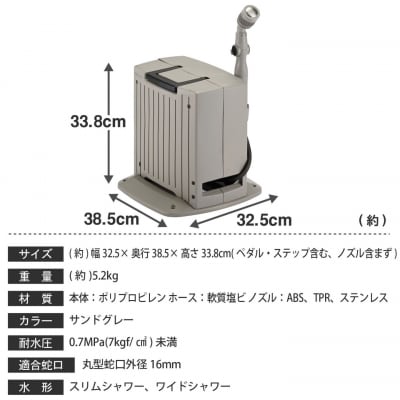 園芸自動巻きホースリール G-Auto20 サンドグレー [グリーンライフ] 【028S054】