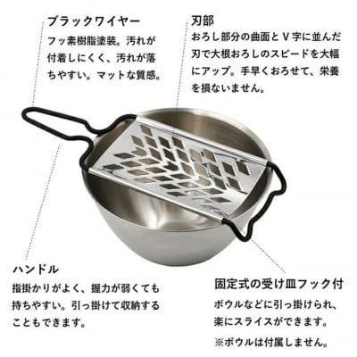 村の鍛冶屋×プリンス工業　ステンレスおろし金　マットブラック【010S867】