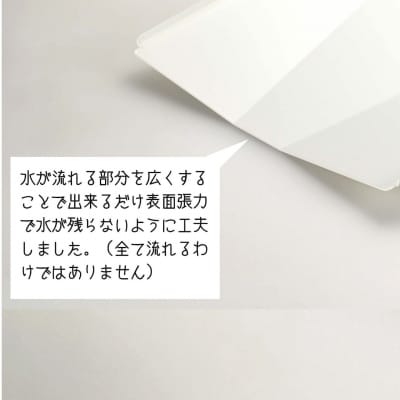 ステンレス製白い水切りラック(ワイド横型) 水切りかご 横置き 燕三条製 【019S126】