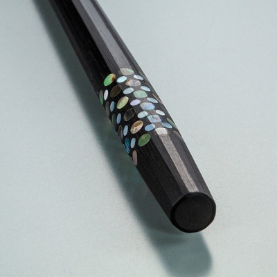 特別限定品 八角箸 インドマグロ 235mm マルナオ 逸品 黒檀 箸 燕三条製【350S003】