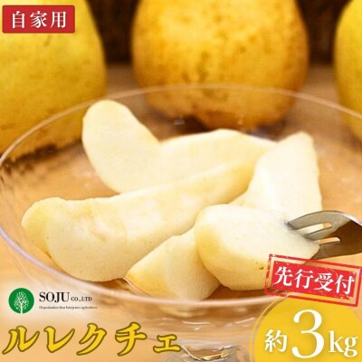先行受付 ル レクチェ 自家用 約2kg 新潟県 三条市産 洋梨 【010S964】