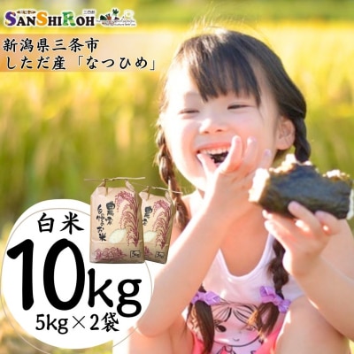 新潟県 三条市 しただ産 「なつひめ」 10kg (5kg×2袋) 白米 令和8年【018S111】