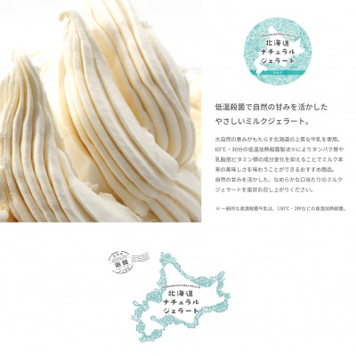 北海道　ナチュラルジェラート　絶品!ミルク6個セット_HD093-004