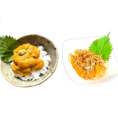 無添加塩水ウニパック(100g)・数の子松前漬(350g)セット_HD069-009