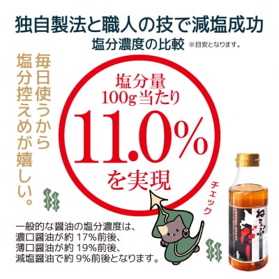 北海道函館市南茅部産仕様「ねこんぶだし」300ml×3本_HD067-003