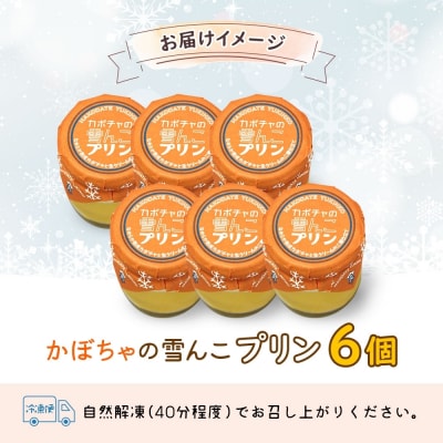 北海道 かぼちゃの雪んこプリン 6個_HD142-001