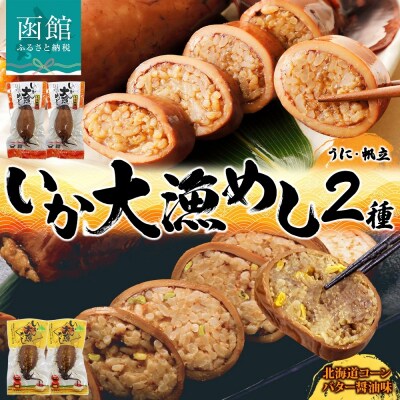 北海道 いか大漁めし 2種 食べ比べ 各2尾_HD152-018
