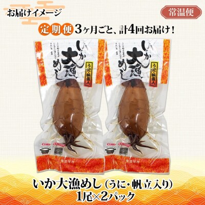 【定期便】3カ月に1回定期便　いか大漁めし2尾入りセット_HD152-T002