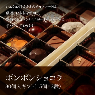 ボンボンショコラ30個入ギフト(15個×2段)_HD036-011