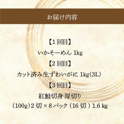 はこだて人気返礼品定期便(全3回)_HS001-010