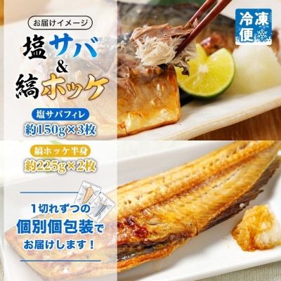 塩サバ フィレ3枚&縞ホッケ半身2枚セット_HD214-011