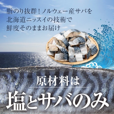 訳あり 北海道ニッスイ ふり塩仕立てサバ切身 3kg(1.5kg×2)_HD247-001