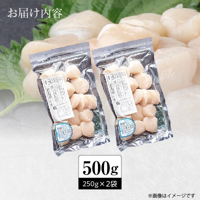 【訳あり】北海道噴火湾産ホタテ貝柱 250g×2袋_HD117-043